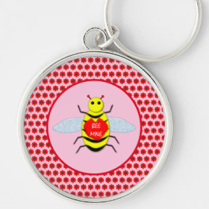Cute Valentines Day Bee Key Ring