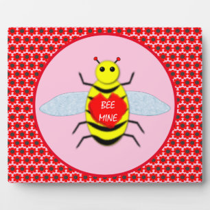Cute Valentines Day Bee Plaque