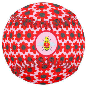 Cute Valentines Day Bee Softball