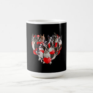 Cute Valentines Day Boston Terrier Dog Heart Puppy Coffee Mug