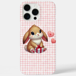Cute Valentine's Day bunny rabbit iPhone 16 Pro Max Case