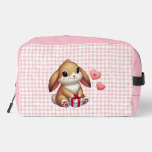 Cute Valentine's Day bunny rabbit Dopp Kit