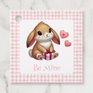 Cute Valentine's Day bunny rabbit Favour Tags