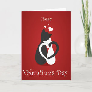 Cute Valentine's Day Cats Love Holiday Card
