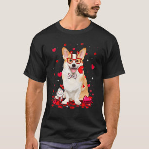 Cute Valentine's Day Corgi Dog Heart Costume T-Shirt