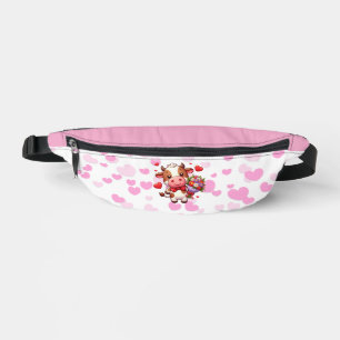 Cute Valentine's day cow Bum Bags