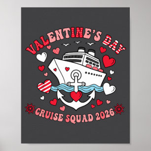 Cute Valentines Day Cruise 2026 Matching Cruise Fo Poster