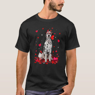 Cute Valentine's Day Dalmatian Dog Heart Costume P T-Shirt