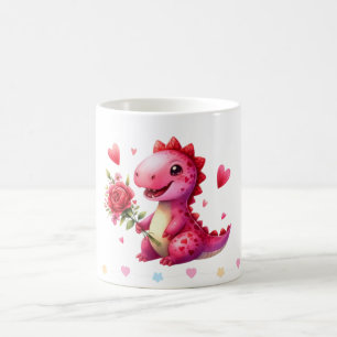 Cute Valentine's Day dinosaur Coffee Mug