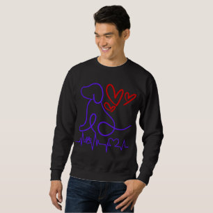 Cute Valentine's Day Dog Lover  Sweatshirt