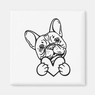 Cute Valentine's Day Frenchie French Bulldog Lover Magnet