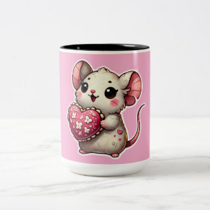 Cute valentines day gift Two-Tone coffee mug
