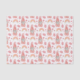 Cute Valentine's Day Gnomes Tissue Paper