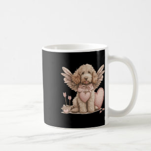 Cute Valentines Day Goldendoodle Dog Cupid Love He Coffee Mug
