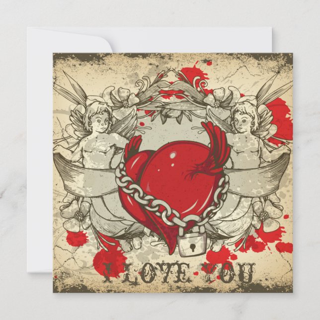 Cute Valentine's Day Holiday Card (Front)