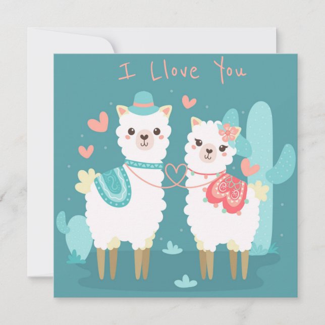Cute Valentine's Day Holiday Card (Front)