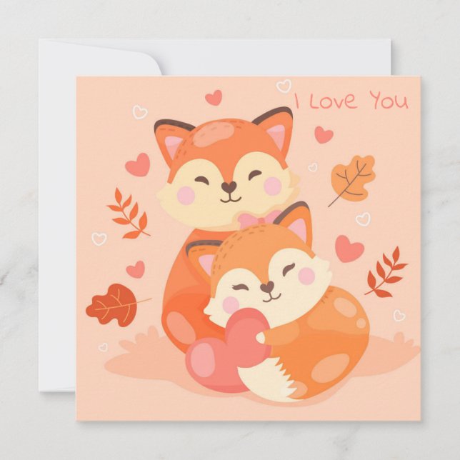 Cute Valentine's Day Holiday Card (Front)