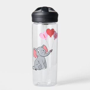 cute Valentine's Day I love you heart Water Bottle