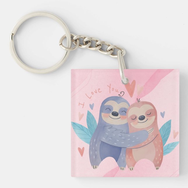 Cute Valentine's Day Key Ring (Front)