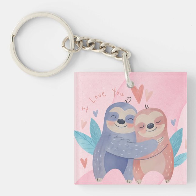 Cute Valentine's Day Key Ring (Front)