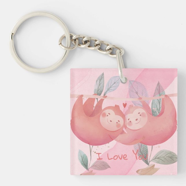 Cute Valentine's Day Keychain (Front)