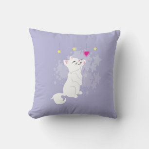 Cute Valentines Day Kitty Cushion