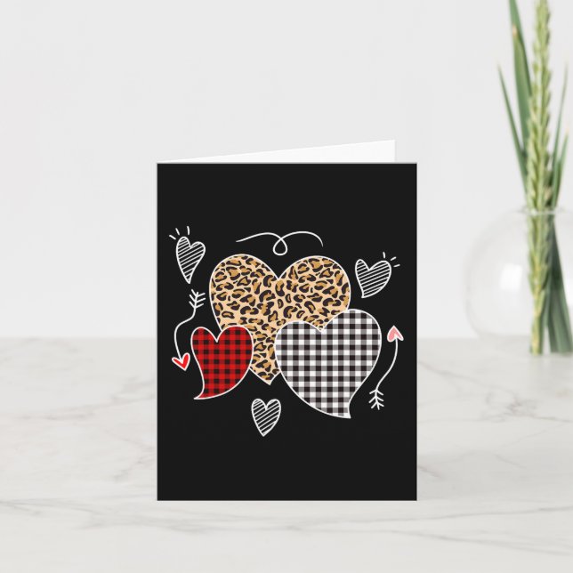 Cute Valentines Day Love Hearts Girls Kids Teens  Card (Front)