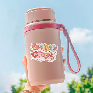 Cute Valentine's Day Love More, Worry Less Vinyl