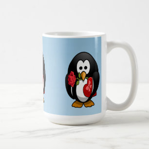 Cute Valentine's Day Penguin Funny Cartoon Coffee Mug