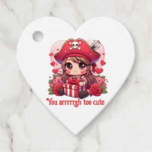 Cute Valentine's day pirate Favour Tags