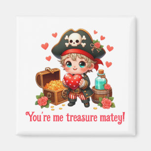 Cute Valentine's day pirate Magnet