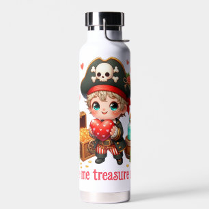Cute Valentine's day pirate Water Bottle
