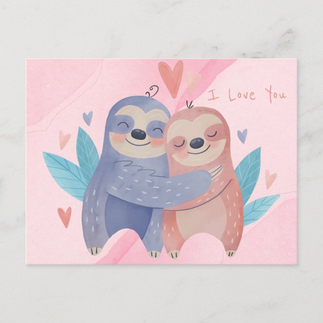 Cute Valentine's Day Postcard (Front)