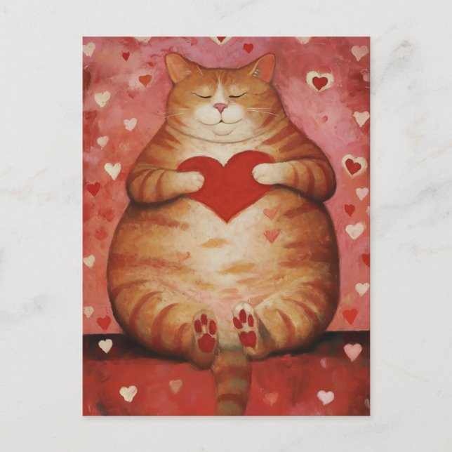 Cute Valentines Day Postcard (Front)