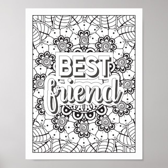 Cute Valentine's Day Quote Poster (Front)