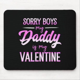 Cute Valentines Day Shirt For Girls Valentines Day Mouse Pad