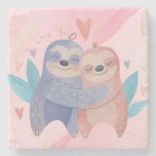 Cute Valentine's Day Stone Coaster