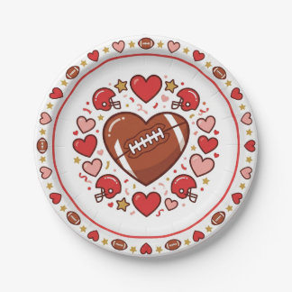Cute Valentine's Day & Super Bowl Plate