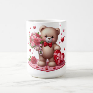 Cute Valentine's Day Teddy Bear Coffee Mug