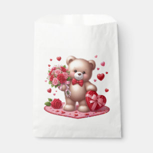 Cute Valentine's Day Teddy Bear Favour Bag