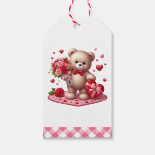 Cute Valentine's Day Teddy Bear Gift Tags