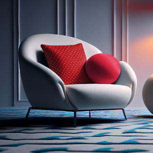 Cute Valentine's Day Tiny Red Hearts Cushion