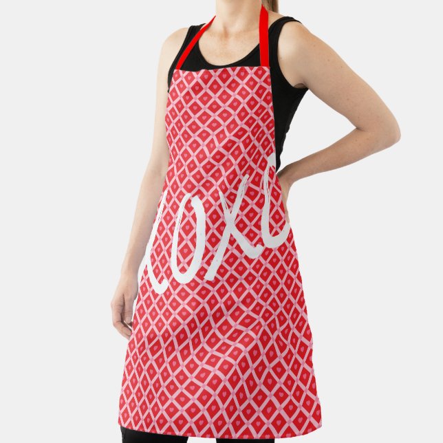 Cute Valentine's Day XOXO Apron (Insitu)