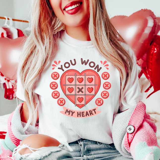 Cute Valentine's Day You Won My Heart T-Shirt (Creator Uploaded)