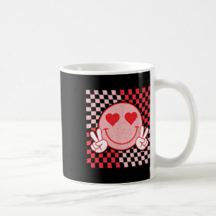 Cute Valentines Vibes Smile Face Valentine Day Men Coffee Mug