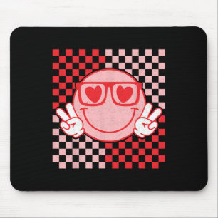Cute Valentines Vibes Smile Face Valentine Day Men Mouse Pad