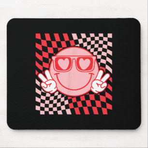 Cute Valentines Vibes Smile Face Valentine Day Men Mouse Pad