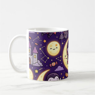 Cute Vampire Bat Halloween Mug