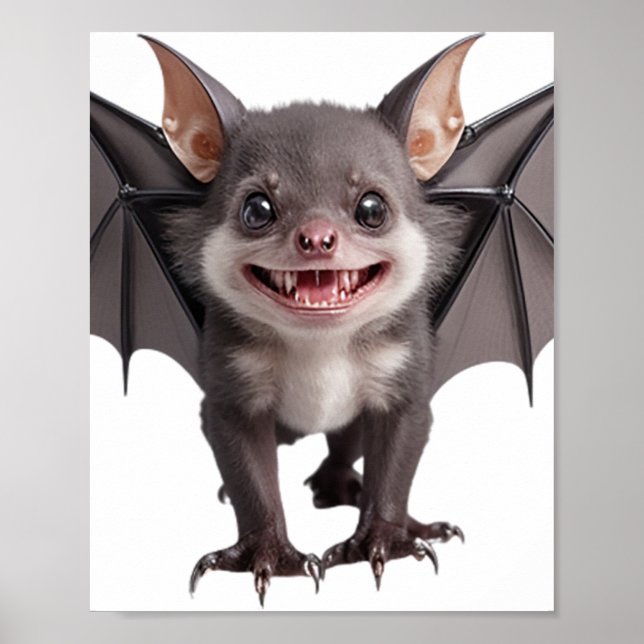 Cute Vampire Bat Poster (Front)