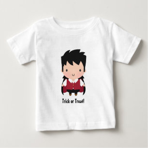 Cute Vampire Boy Baby Halloween Outfit Baby T-Shirt